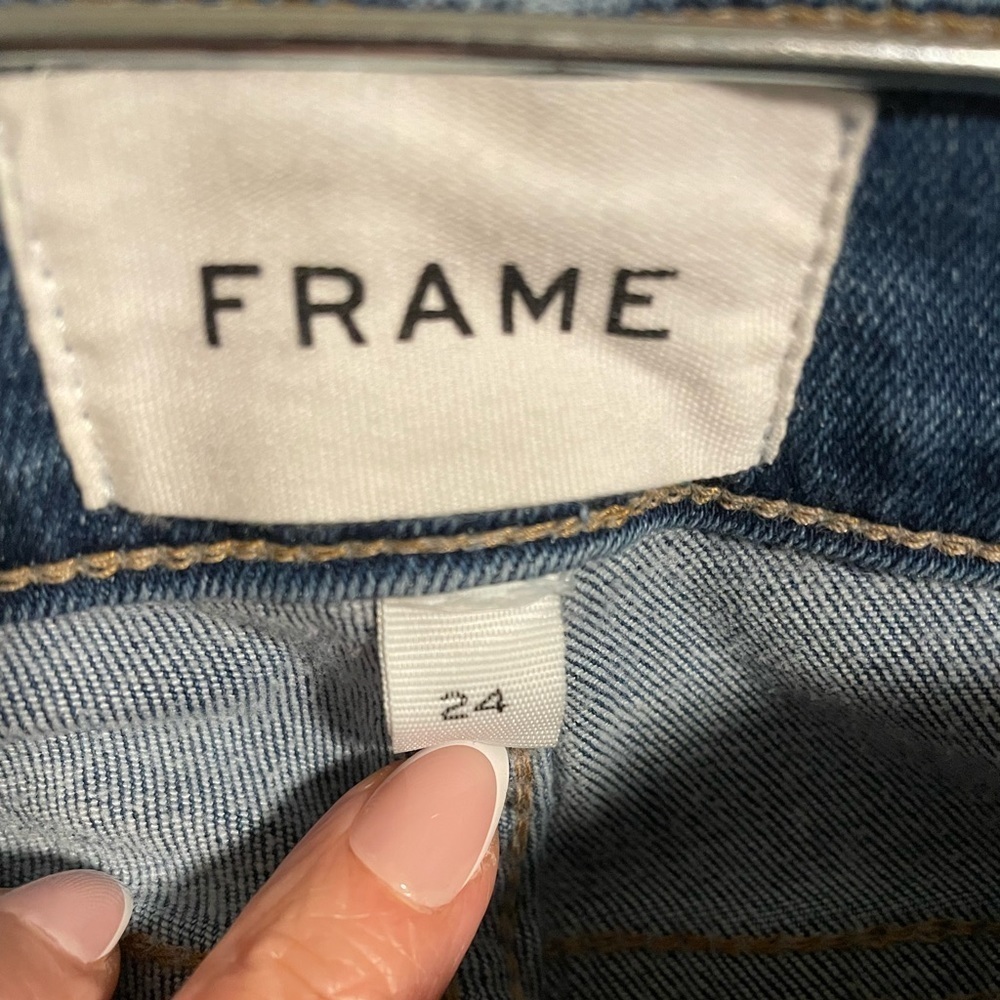 Frame Cropped Skinny Denim Jeans - Picture 3 of 6
